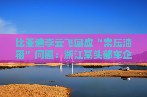 比亚迪李云飞回应“常压油箱”问题：浙江某头部车企，2018-2023年多款PHEV车型采用常压油箱方案