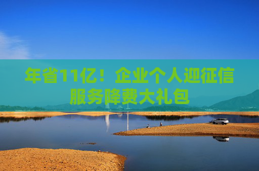 年省11亿！企业个人迎征信服务降费大礼包