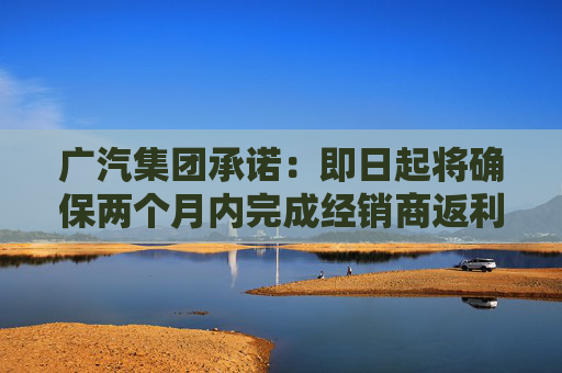 广汽集团承诺：即日起将确保两个月内完成经销商返利兑现