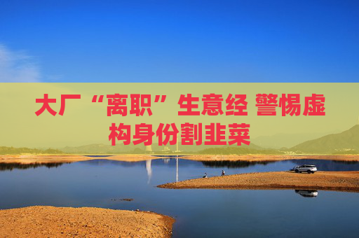 大厂“离职”生意经 警惕虚构身份割韭菜