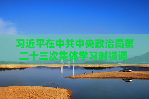 习近平在中共中央政治局第二十三次集体学习时强调 健全网络生态治理长效机制 持续营造风清气正的网络空间