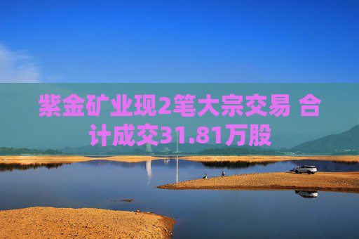 紫金矿业现2笔大宗交易 合计成交31.81万股