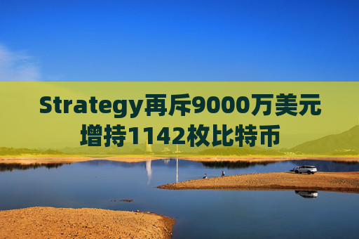 Strategy再斥9000万美元增持1142枚比特币