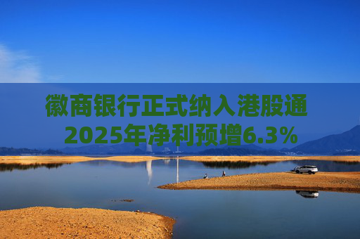 徽商银行正式纳入港股通 2025年净利预增6.3%