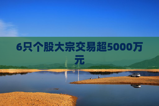 6只个股大宗交易超5000万元