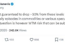 前小摩首席策略师警告：银价未来一年“几乎肯定”会腰斩