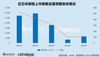 2025年A股IPO数据盘点：创业板新股上市数量最多达33家 沪主板募资规模最高达633.71亿元