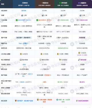 摩尔，沐曦，壁仞和天数！“国产GPU四小龙”齐聚IPO
