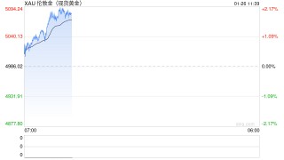 突破5000美元关口！金价再创新高