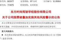 603377，3月23日起叠加其他风险警示！