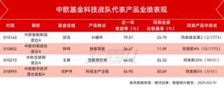 四千字长文，硬核拆解中欧基金科技战队一季报！