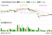 万安科技：公司尚未进行股份回购