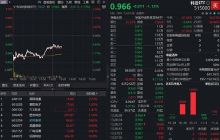 科技风格受挫，科技ETF（515000）由高点连续回调5日，抄底资金介入！机构：科技自主仍是核心战略方向
