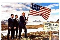 “格陵兰2026年成为美国领土”！特朗普”深夜“P图：加拿大、委内瑞拉都被划入美国版图