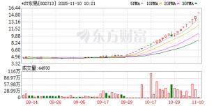 *ST东易录得25天20板