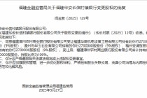 福建漳州农商银行获准增持福建华安长信村镇银行，持股比例100%