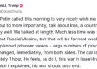 特朗普：以伊冲突应该结束 俄乌冲突同理