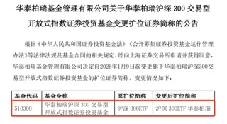 官宣：中国最大ETF更名！