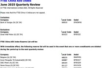 富时罗素宣布，纳入这些股票