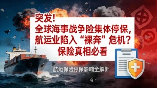 全球海事战争险集体停保，航运业陷入“裸奔”危机？