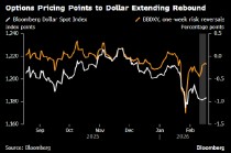 美元连续第二日小幅走高 外汇交易员押注美联储降息幅度料有限