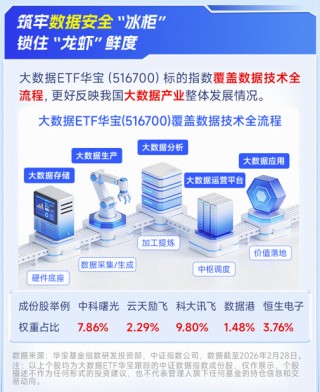 “龙虾”安全养殖手册来了！云计算涨价+ Token出海，华宝基金大数据ETF（516700）近5日吸金1778万元