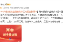 今年财政资金规模安排三方面创新高