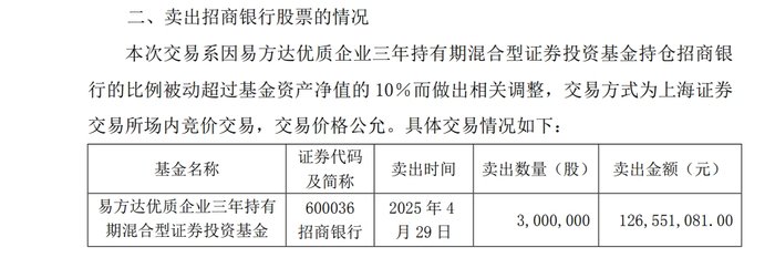 “顶流”张坤一日砍仓300万股招商银行，原来是持仓超限额了  第2张