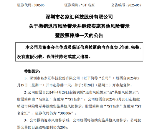 摘星摘帽！又有A股公司宣布  第2张