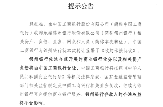 锦州银行终局 第1张 锦州银行终局 第1张