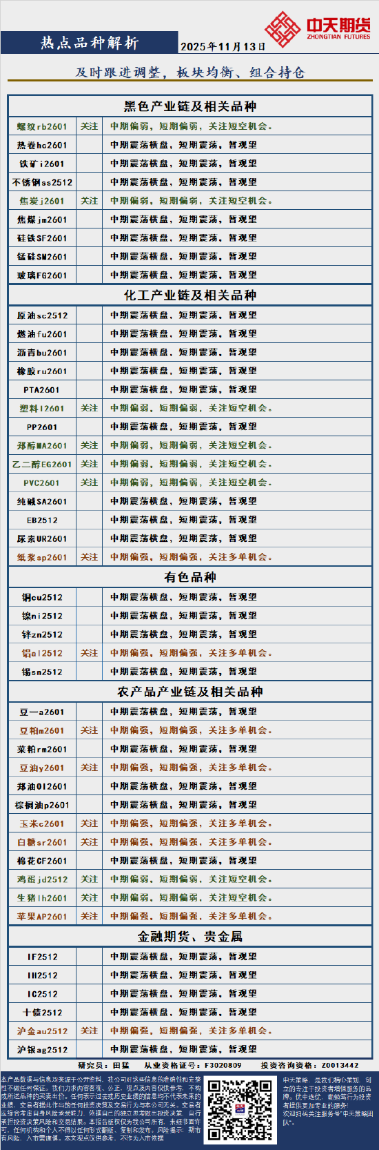 中天策略:11月13日市场分析  第4张