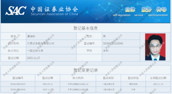 东莞证券“换帅”!原总裁“回归”,出任董事长 第4张 东莞证券“换帅”!原总裁“回归”,出任董事长 第4张