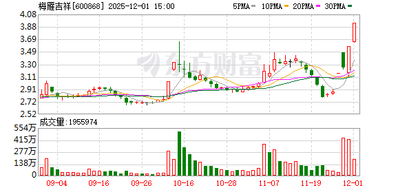 梅雁吉祥涨停,沪股通净买入1158.02万元 第1张 梅雁吉祥涨停,沪股通净买入1158.02万元 第1张