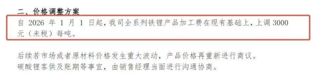 多家磷酸铁锂龙头企业提出提价诉求 第1张 多家磷酸铁锂龙头企业提出提价诉求 第1张