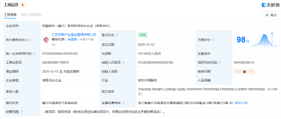 泰康人寿等在嘉兴成立股权投资合伙企业 出资额18.11亿 第1张 泰康人寿等在嘉兴成立股权投资合伙企业 出资额18.11亿 第1张