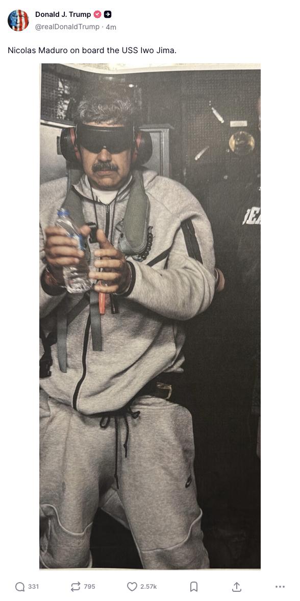 马杜罗已抵美 国际社会强烈谴责美国 特朗普：若必要，有“第二波”打击  第2张