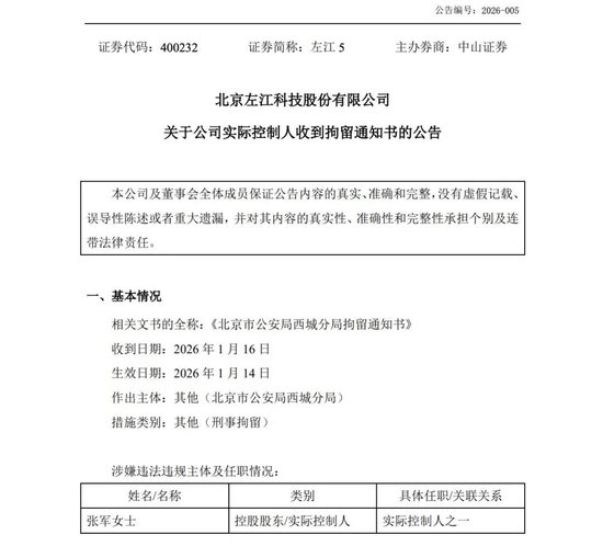 当年8倍妖股，实控人被拘留  第1张