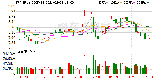 皖能电力：公司2025年发电量突破600亿千瓦时  第1张