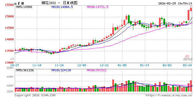 光大期货0225热点追踪：棉花突破万五，下一波涨势开启了吗？  第2张