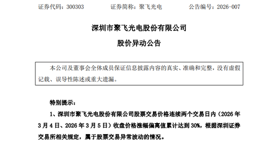 6天大涨逾60%！300303，紧急提示！  第1张
