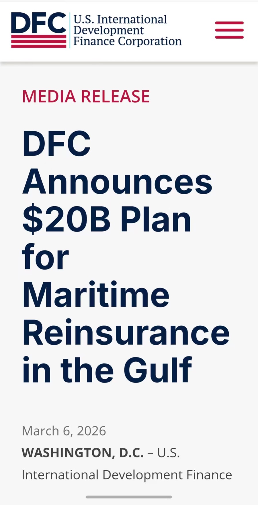 地缘冲突冲击全球航运,美国政府推200亿美元海上再保险计划 第3张 地缘冲突冲击全球航运,美国政府推200亿美元海上再保险计划 第3张