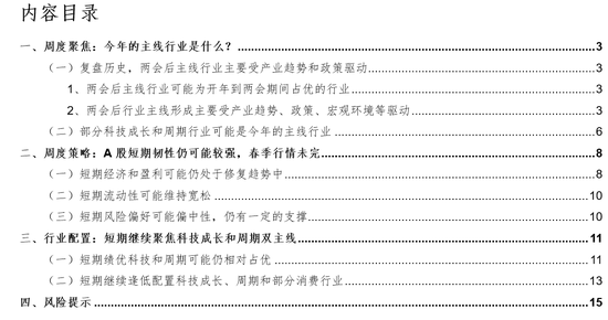华金证券:A股短期韧性仍可能较强 今年的主线行业是什么? 第1张 华金证券:A股短期韧性仍可能较强 今年的主线行业是什么? 第1张