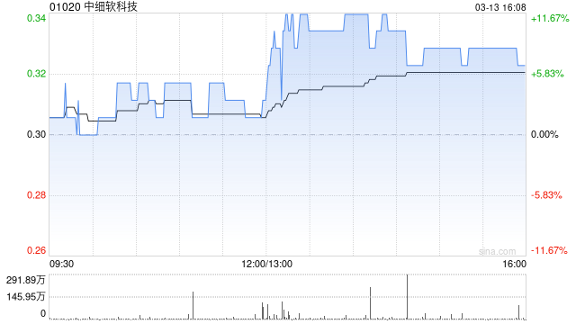 中细软科技拟折让约18.75%配售最多4000万股配售股份 净筹约1020万港元  第1张